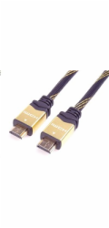 PremiumCord designový HDMI 2.0 kabel, zlacené konektory, 0,5m