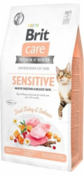 BRIT Care Grain-Free Sensitive Turkey&Salmon - suché krmivo pro kočky - 2 kg