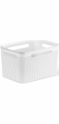 Úložná nádoba ROTHO BRISEN, 16 l, bílá, 36×26,2×21,1 cm