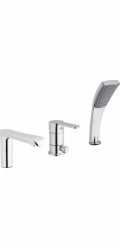 Koupelnová krajová baterie Invena Siros BW-90-S01-A, chrom