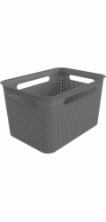 Úložná nádoba ROTHO BRISEN, 16 l, šedá, 36×26,2×21,1 cm