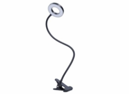 Solight LED stmívatelná stolní lampička s klipem, 300lm, nastavitelná teplota světla, USB