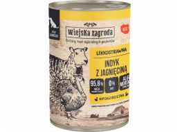 WIEJSKA ZAGRODA Turkey with lamb - vlhké krmivo pro psy - 400g
