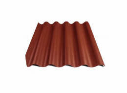 Vlnitý plech Eternit BANGA, 875 x 920 mm, třešňová barva