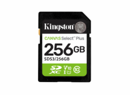 Kingston Technology Canvas Select Plus Gen3 256 GB SD UHS-I Třída 10