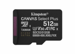 Kingston Technology Canvas Select Plus Gen3 512 GB MicroSDXC UHS-I Třída 10