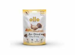 OLLO Air-Dried Turkey strips - pamlsek pro psa - 80g
