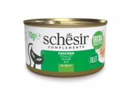 SCHESIR Chicken in jelly - mokré krmivo pro kočky - 70g