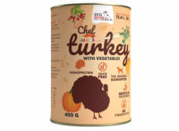 SYTA MICHA Chef Turkey with vegetables Junior - vlhké krmivo pro psy - 400g