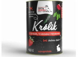 SYTA MICHA Chef Rabbit with turnip, strawberry and rosemary - vlhké krmivo pro psy - 400g