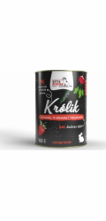 SYTA MICHA Chef Rabbit with turnip, strawberry and rosemary - vlhké krmivo pro psy - 400g