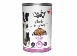 TUF TUF Meaty chunks with lamb - vlhké krmivo pro psy - 1250g