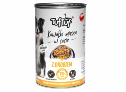 TUF TUF Meaty chunks with poultry - vlhké krmivo pro psy - 1250g