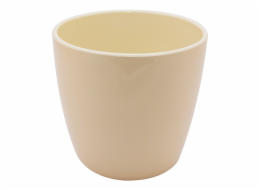 Květináč Domoletti Emi, keramický, O 18 cm, žlutý