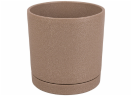 Květináč Domoletti Vienna, keramický, O 19,5 cm, hnědý