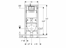 WC sada GEBERIT DELTA25 RIMFREE