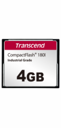 Transcend 4GB INDUSTRIAL TEMP CF180I CF CARD, (MLC) paměťová karta (SLC mode), 85MB/s R, 70MB/s W
