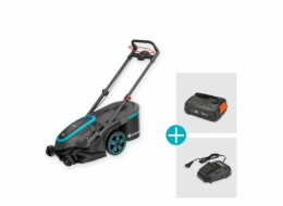 GARDENA akumulátorová sekačka na trávu PowerMax Duo 46/36V P4A, sada 2 připravená k použití, 36V (2x18V)