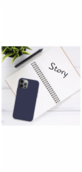 Zadní pogumovaný kryt FIXED Story pro Samsung Galaxy S25+, modrý