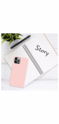 Zadní pogumovaný kryt FIXED Story pro Samsung Galaxy S25+, růžový