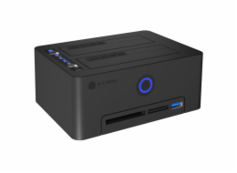 IcyBox IB-1233CL-CR čtečka karet 2x 2,5/3,5 SSD/HDD