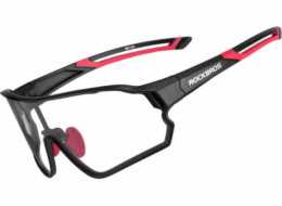 RockBros Cyklistické brýle Fotochromatické s obroučkou a filtry UV 400 UVA a UVB, černé a červené ROCKBROS