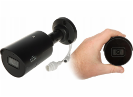 UNIVIEW IP kamera 2880x1620 (5 Mpix), až 30 sn/s, H.265, Obj. 2,8 mm (110°), PoE, Mic, IR 50m, WDR 120dB, - černá