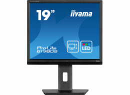 iiyama ProLite B1980S-B1 - LED monitor - 19" - 1280 x 1024 @ 75 Hz - TN - 250 cd/m? - 1000:1 - 3 ms - HDMI, DisplayPort - reproduktory - černá, matná