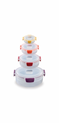 Joseph Joseph Nest Lock 4-Piece Multic. Round Food Container Set
