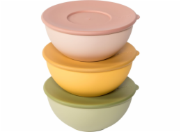 Guzzini EVERYWHERE BIO - Set 3 16cm Containers w. lid Assor.col