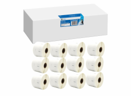 12x G&G Etiketten 32mm x 57mm sw komp. m. Dymo 11354/ s0722540