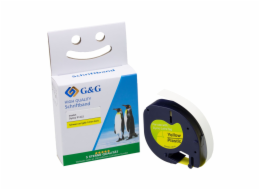 G&G Schriftband 12mm x 4m sw-gb Komp. m. Dymo S0721670/ 91222