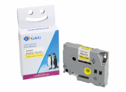 G&G Schriftband 12mm x 8m sw-gb Komp. m. Brother TZe-631