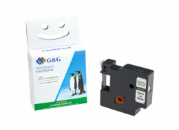 G&G Schriftband 9mm x 7m sw-ws Komp. m. Dymo D1/ 40913/ S072068