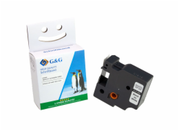 G&G Schriftband 12mm x 7m sw-ws Komp. m. Dymo D1/ 45013/ S072053