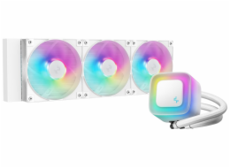 DEEPCOOL vodní chladič LE360 V2 / 3x120 PWM ARGB fan / displej / bílý
