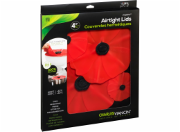 Charles Viancin Poppy Set 4 Silicone Lids 28/23/15/10cm