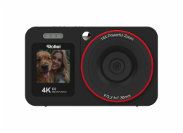 Rollei Compactline 64 Dual Screen/ 64 MPix/ 18x digital zoom/ 2,8 a 1,4" LCD/ 4K video/ Černý
