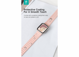 Deví řemínek Nature Silicone Magnetic Watch Band 40/41/42mm - Stardust Pink