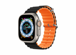 Deví řemínek Deluxe Series Sport6 Silicone Two-tone Band 40/41mm - Black/Orange