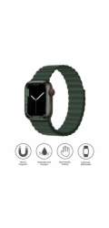 Deví řemínek Deluxe Series Sport3 Silicone Magnet Band 44/45/46mm - Sequoia