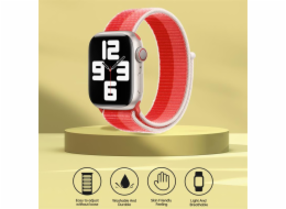Deví řemínek Nylon Braided Two-Tone Loop pro Apple Watch 44/45/46mm - Peony