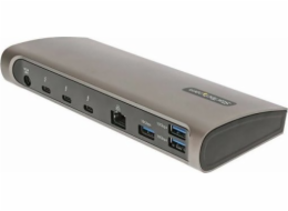 StarTech.com Thunderbolt 4 Dock, 96W Power Delivery, Single 8K/Dual Monitor 4K 60Hz, 3xTB4/USB4 ports, 4xUSB-A, SD, GbE, Thunderbolt 4 Docking Station for Windows or TB3 MacBook, 0.8m - Dokovací stani