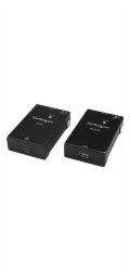 Startech USB 2.0 Extender over Cat5e/Cat6 Cable (RJ45), Up to 165ft (50m), High Speed USB Port Extender Adapter Kit, Powered, USB over Ethernet Cable Extender, 480Mbps, Metal Housing - Power/Link/Acti