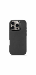 Decoded Leather Backcover iPhone 16 Pro Black