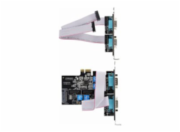 StarTech.com 4-Port Serial PCIe Card, Quad-Port PCI Express to RS232/RS422/RS485 (DB9) Serial Card, Low-Profile Bracket Incl., 16C1050 UART, TAA-Compliant, For Windows/Linux, TAA Compliant - Level-4 E