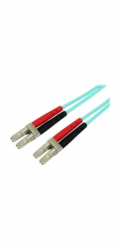 Startech 2m Fiber Optic Cable - 10 Gb Aqua - Multimode Duplex 50/125 - LSZH - LC/LC - OM3 - LC to LC Fiber Patch Cable - Patch kabel - multirežim LC (M) do multirežim LC (M) - 2 m - 2 m - optické vlák