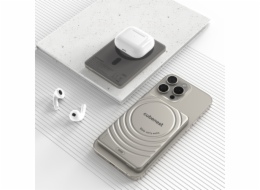 Cubenest Magnetická bezdrátová powerbanka SlimDual 5000 mAh S1B3D - titanová