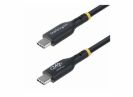 StarTech.com 4m USB C Charging Cable, USB-IF Certified USB-C Cable, 240W - USB kabel - 24 pin USB-C (M) do 24 pin USB-C (M) - USB 2.0 - 48 V - 5 A - 4 m - technologie Extended Power Range (EPR), podpo