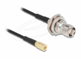Delock - Kabel antény - TNC (F) do SMB (F) - 20 cm - 2.7 mm - koaxiál - RG-174 - cerná
